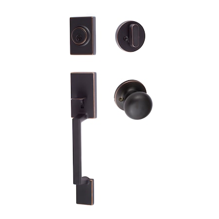 Sure-Loc Hardware Sure-Loc Hardware Stockholm Handleset, Durango Handleset Trim, Vintage Bronze SH507-R-DU-RD 11P